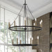 16 Candle Light Style Wagon Wheel Chandelier Light Fixture - HomeBeyond