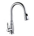 17.3" Pull Out Kitchen Faucet Single Handle - HomeBeyond