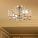 2 Light 16.14 Inches Unique Statement Star Semi Flush Mount Lighting - HomeBeyond