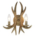 2 Lights Dimmable Candle Antler Wall Light Fixtures for Porch Bedroom Hallway Living Room - HomeBeyond