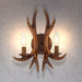 2 Lights Dimmable Candle Antler Wall Light Fixtures for Porch Bedroom Hallway Living Room - HomeBeyond