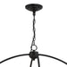 20 Lights Wagon Wheel Chandelier Lighting in Classic Black - HomeBeyond