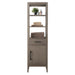 21" Freestanding Linen Cabinet with Soft Close Door and Drawer - HomeBeyond