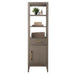 21" Freestanding Linen Cabinet with Soft Close Door and Drawer - HomeBeyond