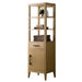 21" Freestanding Linen Cabinet with Soft Close Door and Drawer - HomeBeyond