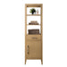 21" Freestanding Linen Cabinet with Soft Close Door and Drawer - HomeBeyond