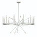 22 Candle Style Light Wagon Wheel Chandelier Light Fixture - HomeBeyond