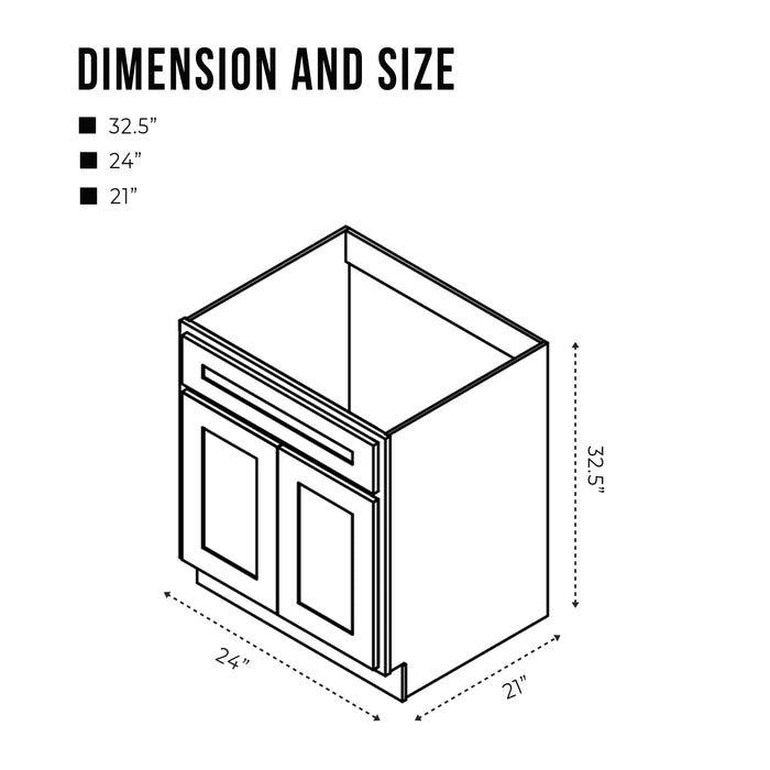 24" Bathroom Vanity Cabinet - HomeBeyond