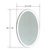 24" Oval LED Lighted Illuminated Bathroom Vanity Wall Mirror Glass Material | Touch Sensor - VA50 - HomeBeyond