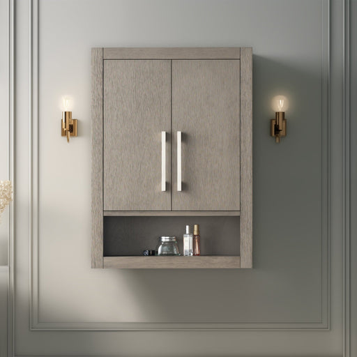 24" Wall Mounted Bathroom Storage Cabinet with Soft Close Doors - HomeBeyond