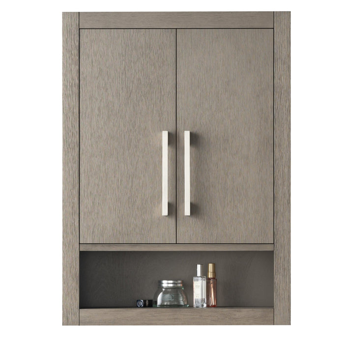 24" Wall Mounted Bathroom Storage Cabinet with Soft Close Doors - HomeBeyond