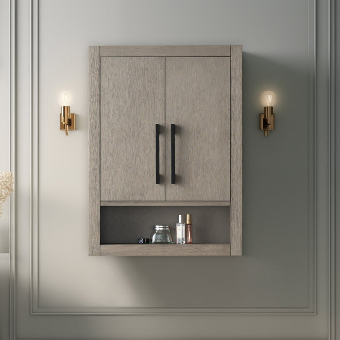 24" Wall Mounted Bathroom Storage Cabinet with Soft Close Doors - HomeBeyond