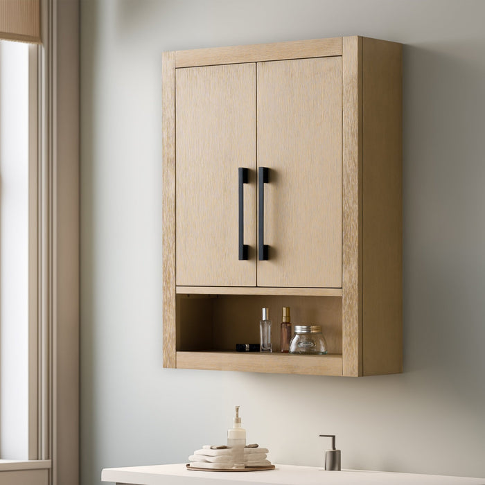 24" Wall Mounted Bathroom Storage Cabinet with Soft Close Doors - HomeBeyond