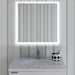 28" x 28" Square Frameless LED Lighted Illuminated Bathroom Wall Mounted Vanity Mirror High Lumen 5500 K LED - HomeBeyond