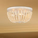 3 Light 12.6 Inches Unique Statement Bowl Flush Mount Lighting - HomeBeyond