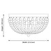 3 Light 12.6 Inches Unique Statement Bowl Flush Mount Lighting - HomeBeyond