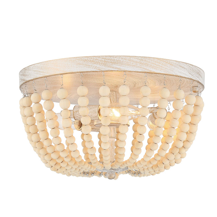 3 Light 12.6 Inches Unique Statement Bowl Flush Mount Lighting - HomeBeyond