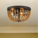 3 Light 12.6 Inches Unique Statement Bowl Flush Mount Lighting - HomeBeyond