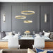 3 Light Statement Tiered LED Chandelier Lighting - HomeBeyond