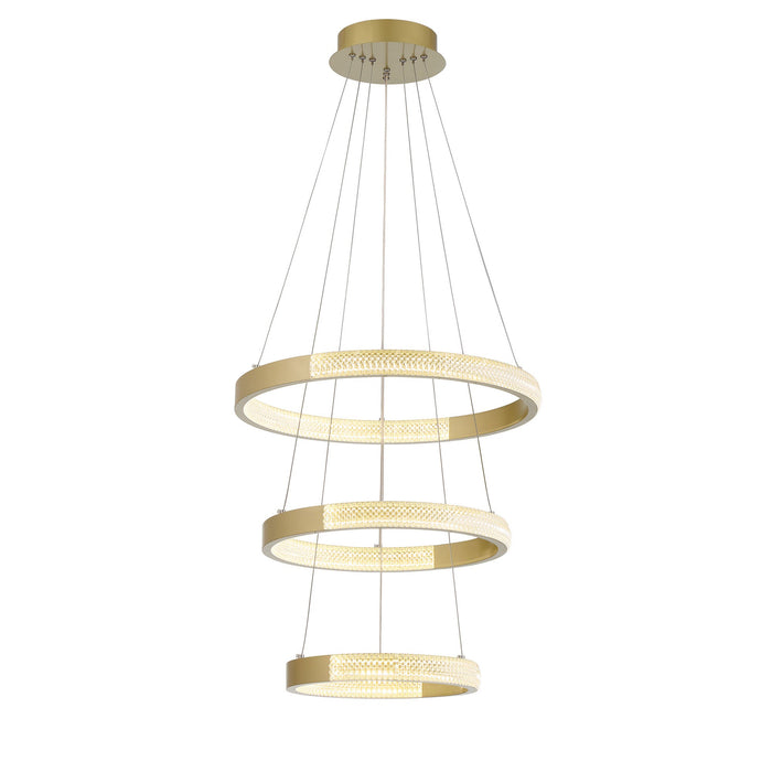 3 Light Unique Tiered LED Chandelier Lighting - HomeBeyond