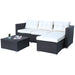 3 Piece Wicker Patio Sofa Set - HomeBeyond