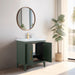 30" Single Sink Bathroom Vanity Cabinet with Ceramic Top - HomeBeyond