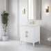 30" Single Sink Bathroom Vanity Cabinet with Ceramic Top - HomeBeyond