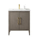 30" Single Sink Bathroom Vanity Cabinet with Ceramic Top - HomeBeyond