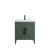 30" Single Sink Bathroom Vanity Cabinet with Ceramic Top - HomeBeyond