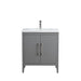 30" Single Sink Bathroom Vanity Cabinet with Ceramic Top - HomeBeyond