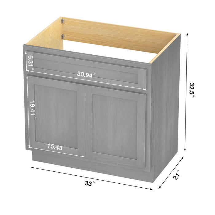 33" Bathroom Vanity Cabinet - HomeBeyond