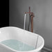 34" Freestanding Bathtub Faucet Tub Filler Floor Mounted Single Handle Mixer Tap with Handheld Shower - VA2011 - HomeBeyond