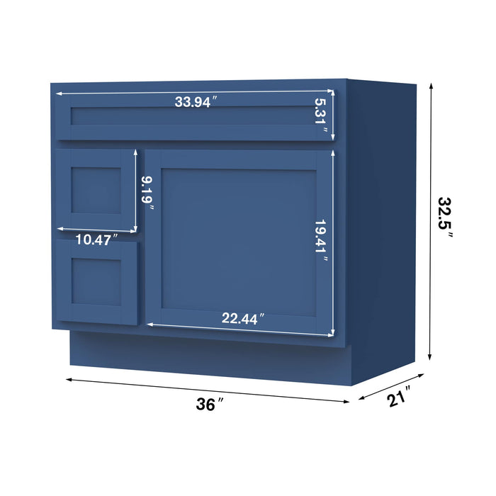 36" Bathroom Vanity Cabinet - HomeBeyond