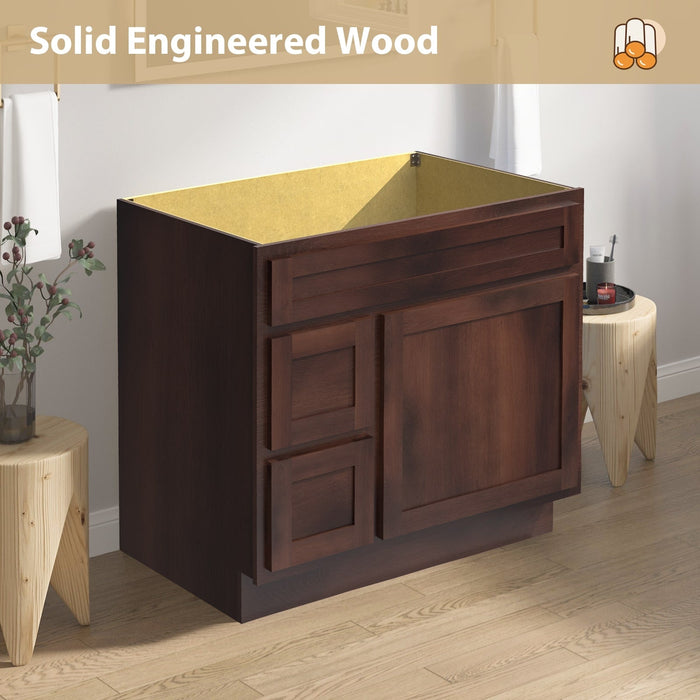 36" Bathroom Vanity Cabinet - HomeBeyond