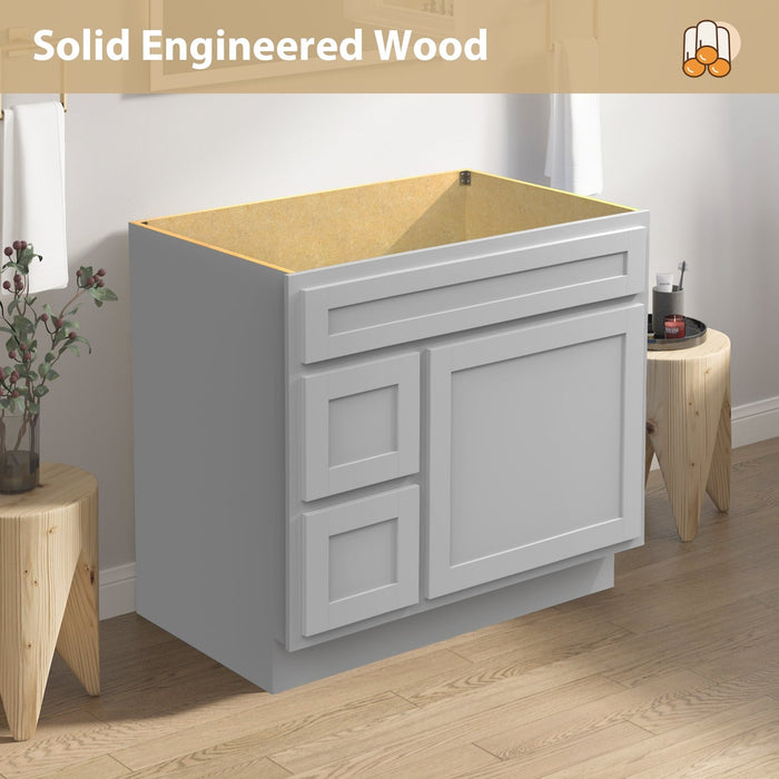 36" Bathroom Vanity Cabinet - HomeBeyond