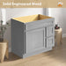 36" Bathroom Vanity Cabinet with Two Drawers - HomeBeyond