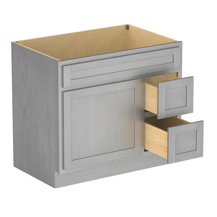 36" Bathroom Vanity Cabinet with Two Drawers - HomeBeyond