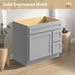36" Bathroom Vanity Cabinet with Two Drawers - HomeBeyond
