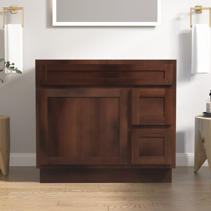 36" Bathroom Vanity Cabinet with Two Drawers - HomeBeyond