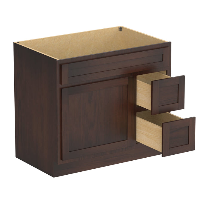 36" Bathroom Vanity Cabinet with Two Drawers - HomeBeyond