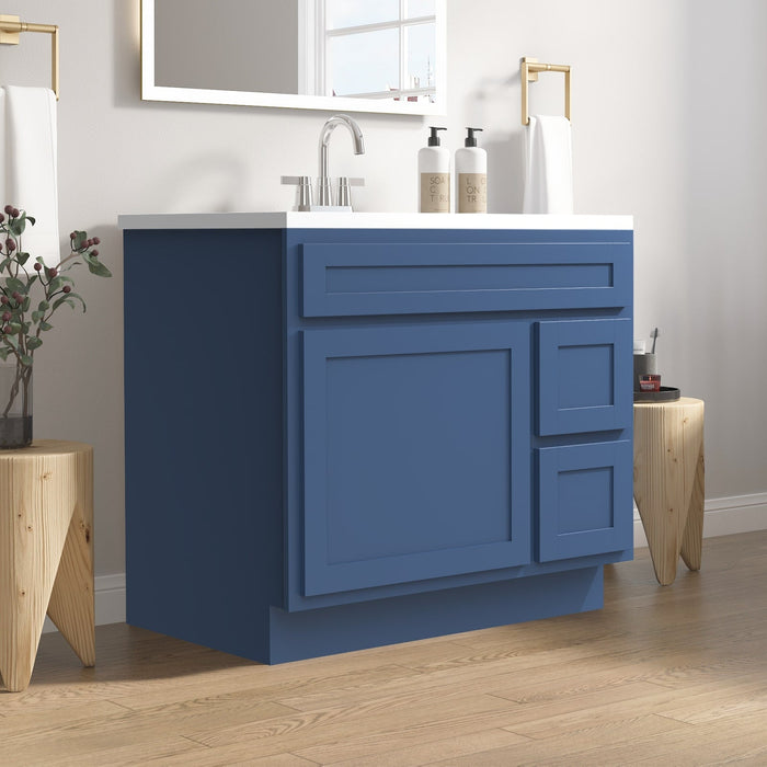 36" Bathroom Vanity Cabinet with Two Drawers - HomeBeyond