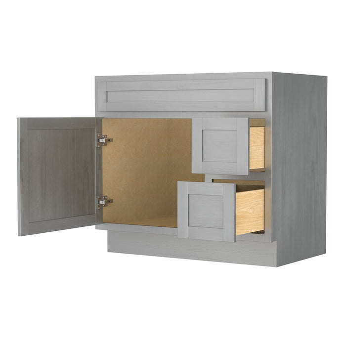 36" Bathroom Vanity Cabinet with Two Drawers - HomeBeyond