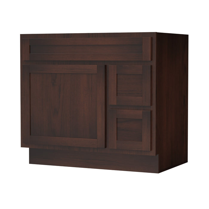 36" Bathroom Vanity Cabinet with Two Drawers - HomeBeyond