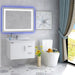 39.3" x 27.5" Frameless LED Lighted Illuminated Bathroom Vanity Wall Mirror with Touch Sensor - HomeBeyond