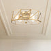 4 Light 15.94 Inches Unique Statement Geometric Flush Mount Lighting - HomeBeyond