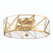4 Light 15.94 Inches Unique Statement Geometric Flush Mount Lighting - HomeBeyond