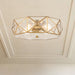 4 Light 16.93 Inches Unique Statement Geometric Flush Mount Lighting - HomeBeyond