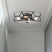 4 Light 18.11 Inches Unique Statement Geometric Flush Mount Lighting - HomeBeyond