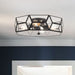 4 Light 18.11 Inches Unique Statement Geometric Flush Mount Lighting - HomeBeyond