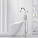 47" Freestanding Bathtub Faucet Tub Filler Floor Mounted Single Handle Mixer Tap with Handheld Shower - VA2029 - HomeBeyond